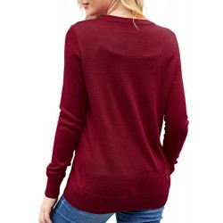 New Round Neck Long Sleeve Christmas Pullover Sweater